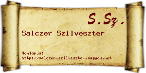 Salczer Szilveszter névjegykártya